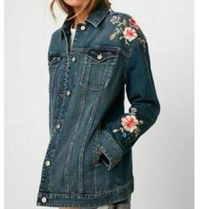 EXPRESS EMBROIDERY DENIM JEAN JACKET